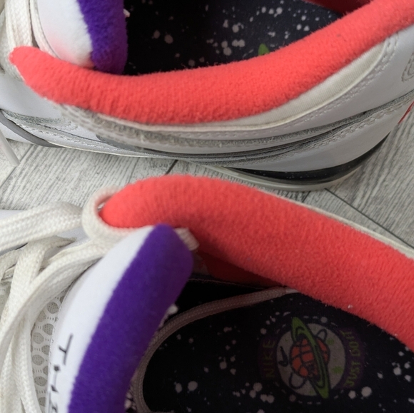 White and Red High-Top Sneakers main image 5
